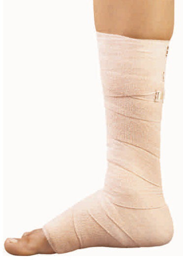 Top Grip Compression Bandage Cotton & Rubber Elastic Bandage B.P 10cm*4m