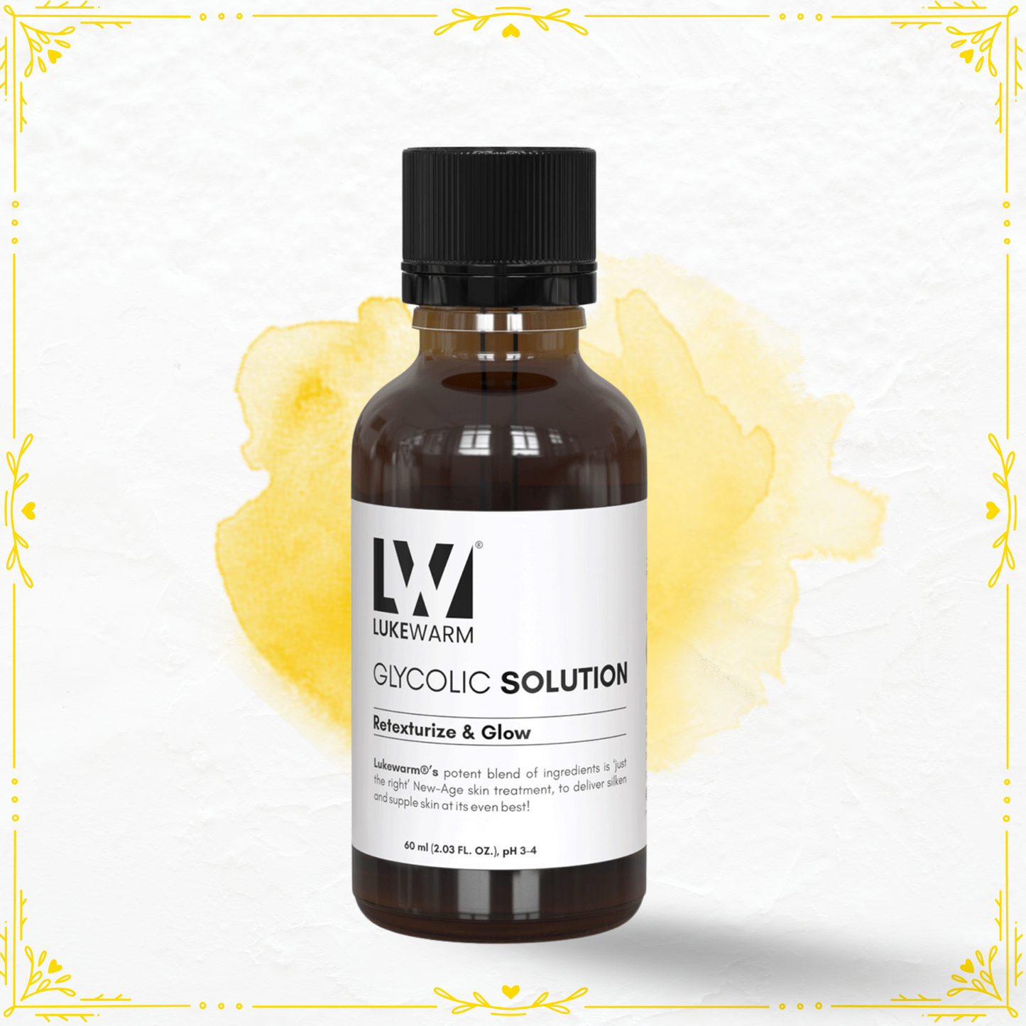 Lukewarm Glycolic Solution, 60ml : The Ultimate 'Does-it-All Peel' for Radiant Complexion and Ageless Beauty