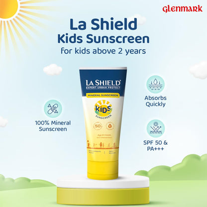 La Shield Expert Urban Protect Kids Sunscreen SPF 50 PA+++, 50gm