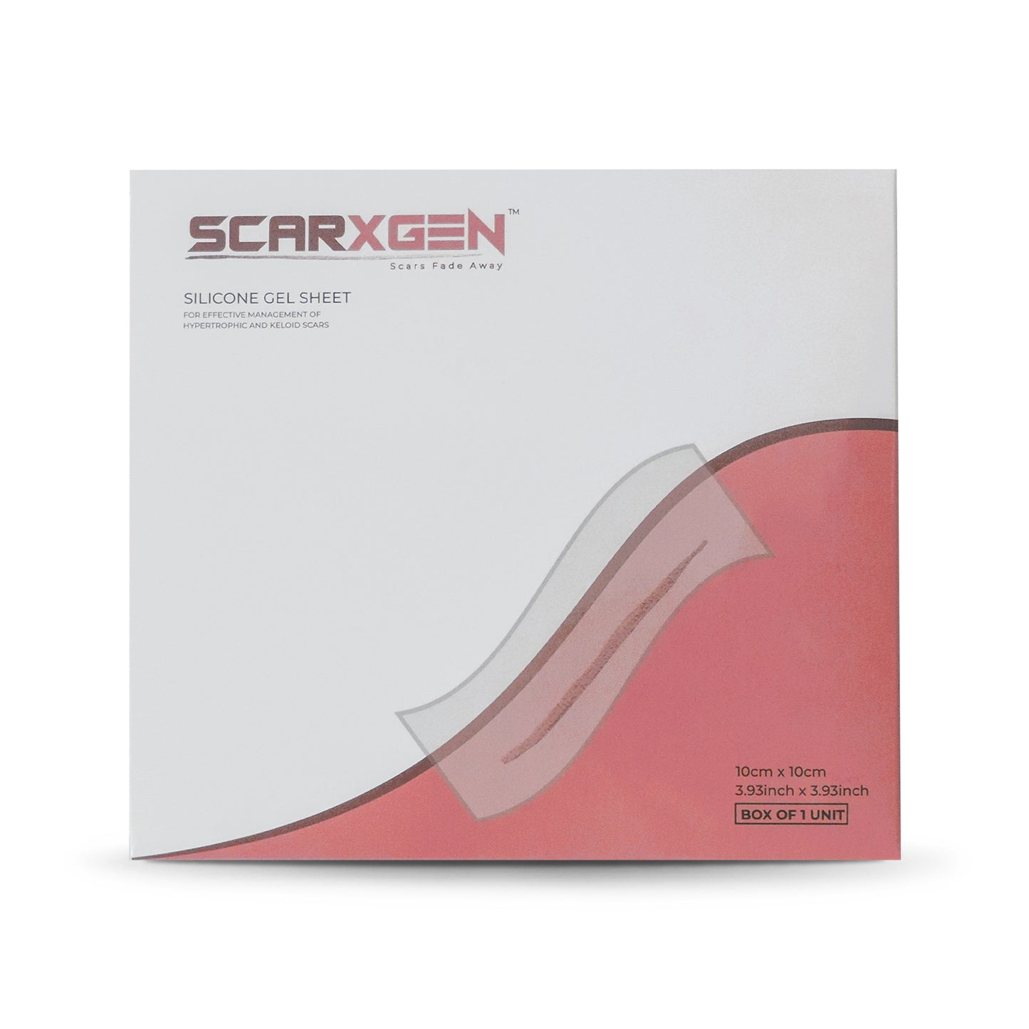 Scarxgen Silicone Gel Sheet 10CmX10Cm