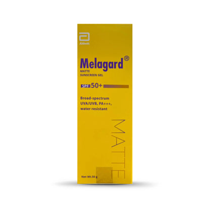 Melagard Matte Sunscreen Gel SPF50+ Broad-Spectrum UVA/UVB PA+++, 50gm