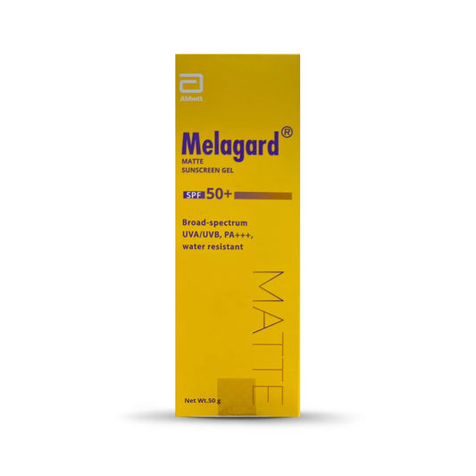 Melagard Matte Sunscreen Gel SPF50+ Broad-Spectrum UVA/UVB PA+++, 50gm