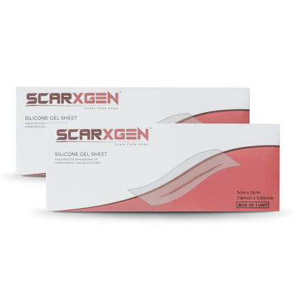 Scarxgen 硅胶片 3CmX15Cm （每盒 2 片）