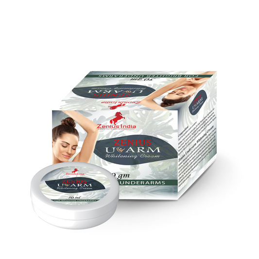 Zenius U-Arm Cream For Lightens and Remove Pigmentation of Underarms, 50gm