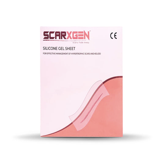 Scarxgen 硅胶片 16.4CmX7.2Cm（乳腺固定术）