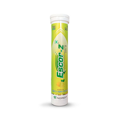 Escor-Z Effervescent Tablets Lime and Lemon Flavour Pack of 6