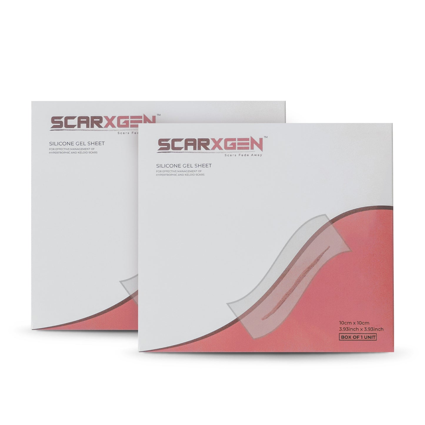 Scarxgen 硅胶片 10CmX10Cm （每盒 2 片）