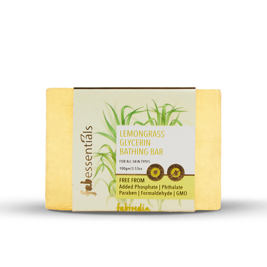 Fabessentials Lemongrass Glycerin Bathing Bar, 100gm