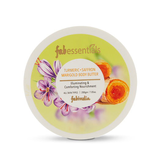 Fabessentials Turmeric Saffron Marigold Body Butter, 200gm