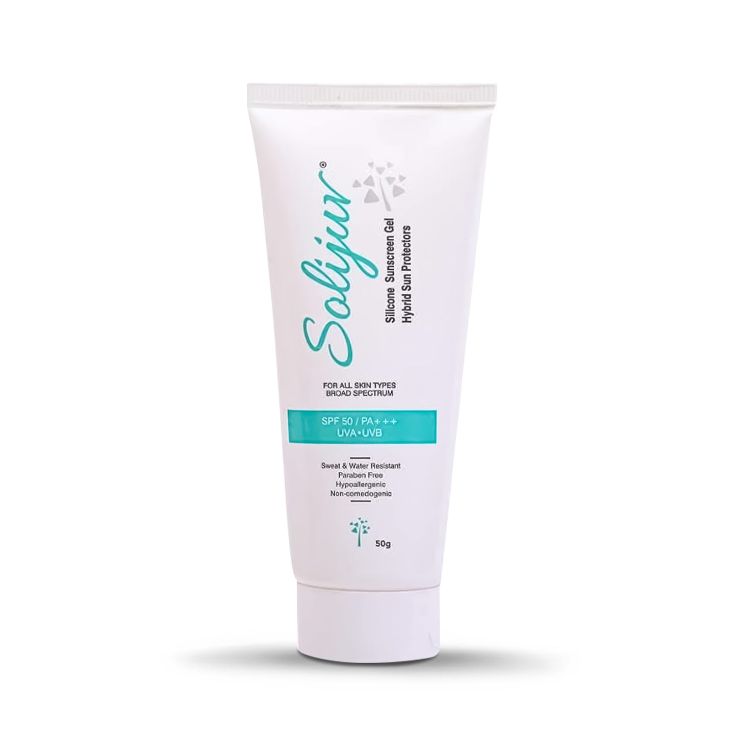 Solijuv Silicone Sunscreen Gel SPF50 PA+++ : Hybrid Sun Protectors, 50gm