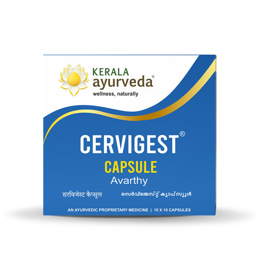 Kerala Ayurveda Cervigest，100 粒胶囊