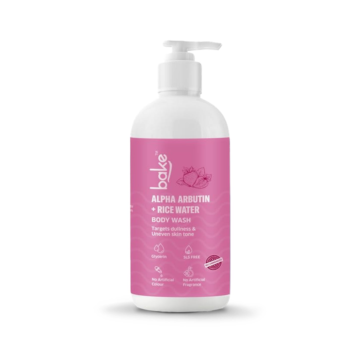 Bake Alpha Arbutin Body Wash for Dark Spots & Uneven Skin Tone With Kojic Acid & Rice Water, 250ml