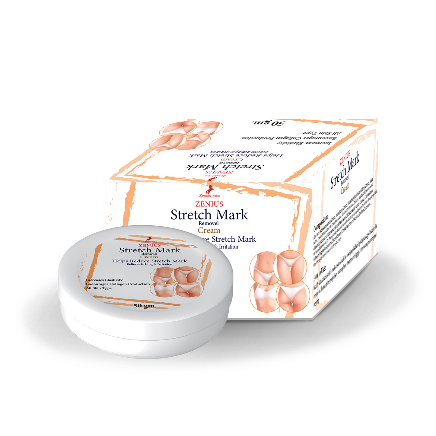 Zenius Stretch Mark Cream, 50gm