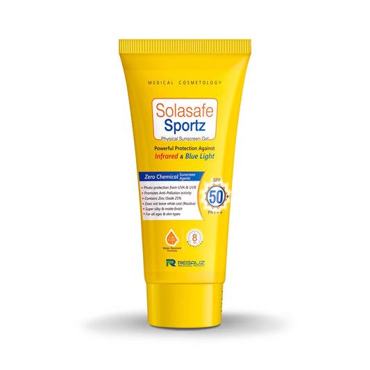 Solasafe Sportz Physical Sunscreen Gel SPF 50+ PA+++, 50gm