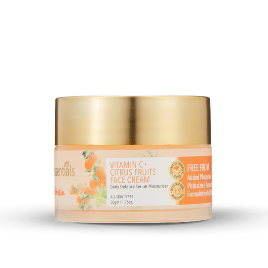 Fabessentials Vitamin C Face Cream with Aloe Vera Juice, Allantoin & Kokum Seed Butter, 50gm