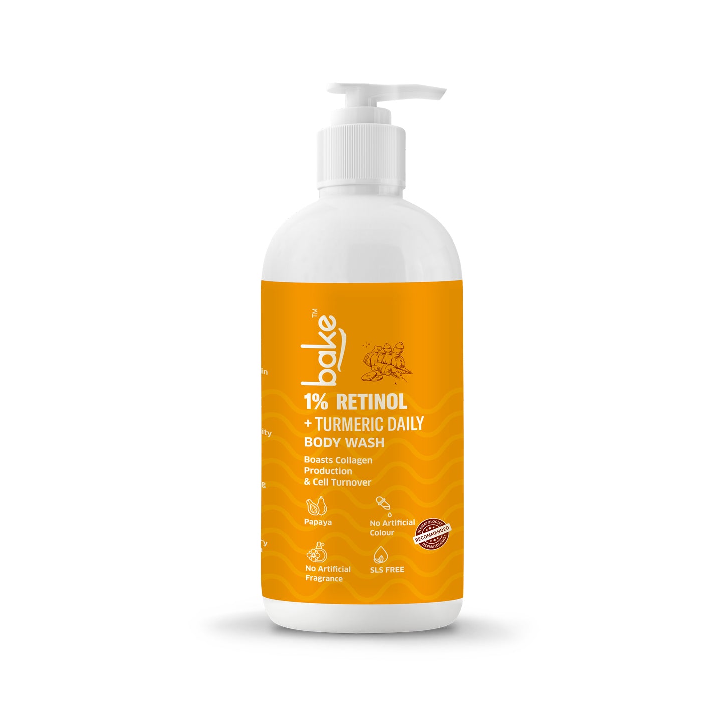 Bake 1% Retinol & Ceramide Body Wash For Anti Aging, Reduces Fine Lines & Wrinkles, 250ml