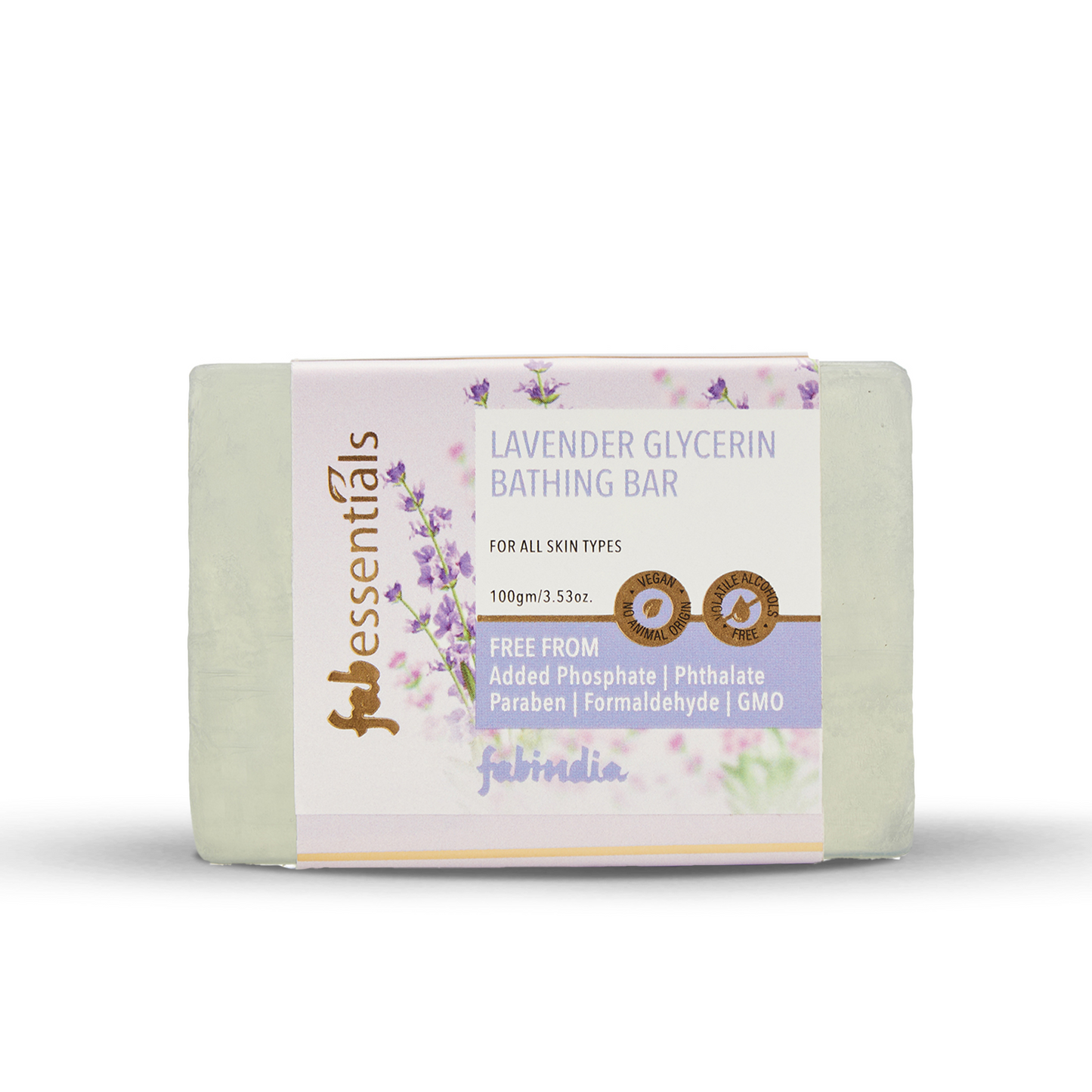 Fabessentials Lavender Glycerin Bathing Bar, 100gm