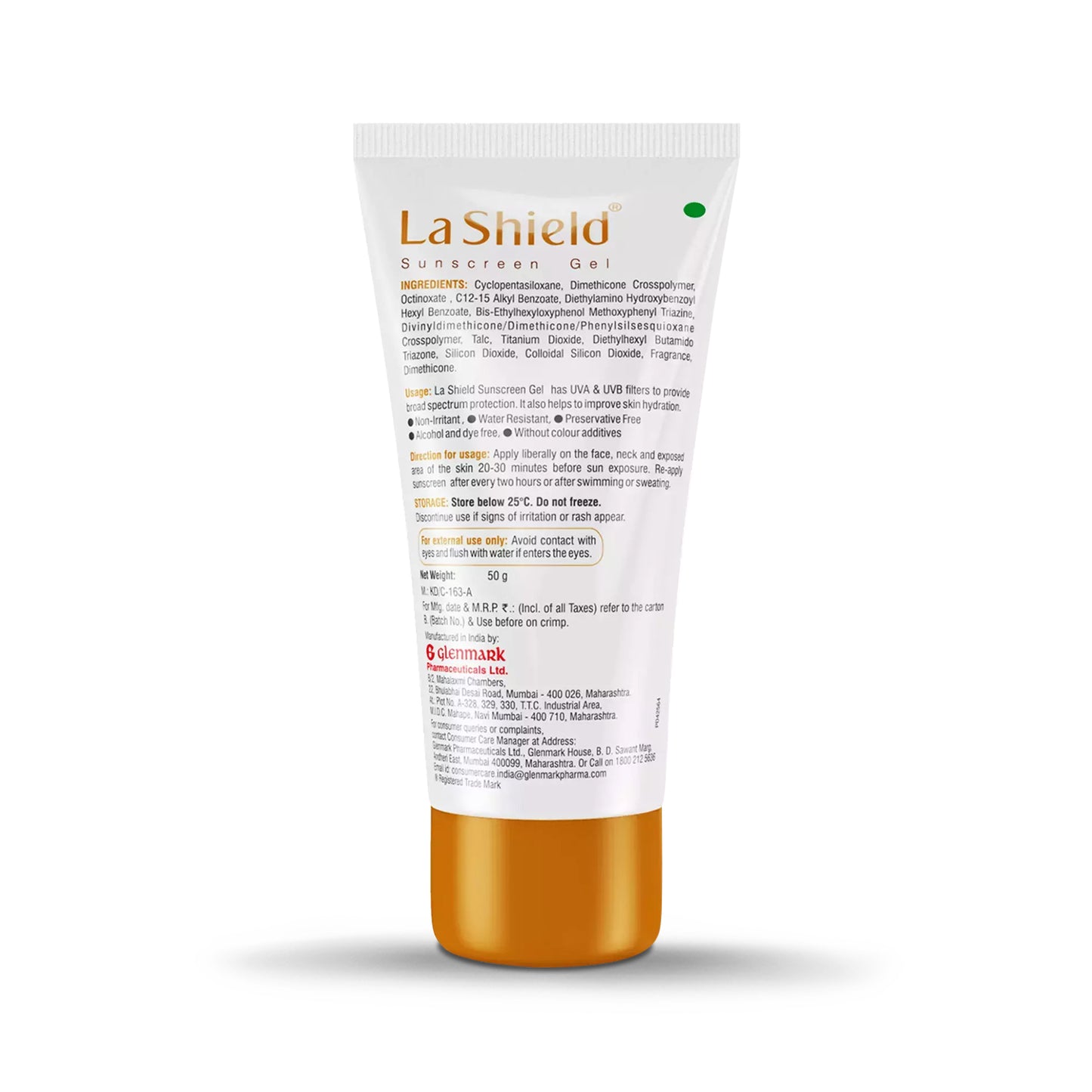 La Shield Sunscreen Gel SPF 40 PA+++, 50gm