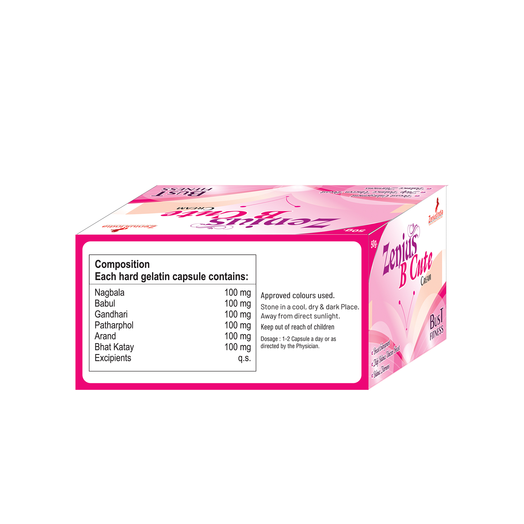 Zenius B Cute Breast Reduction Cream, 50gm – ClickOnCare