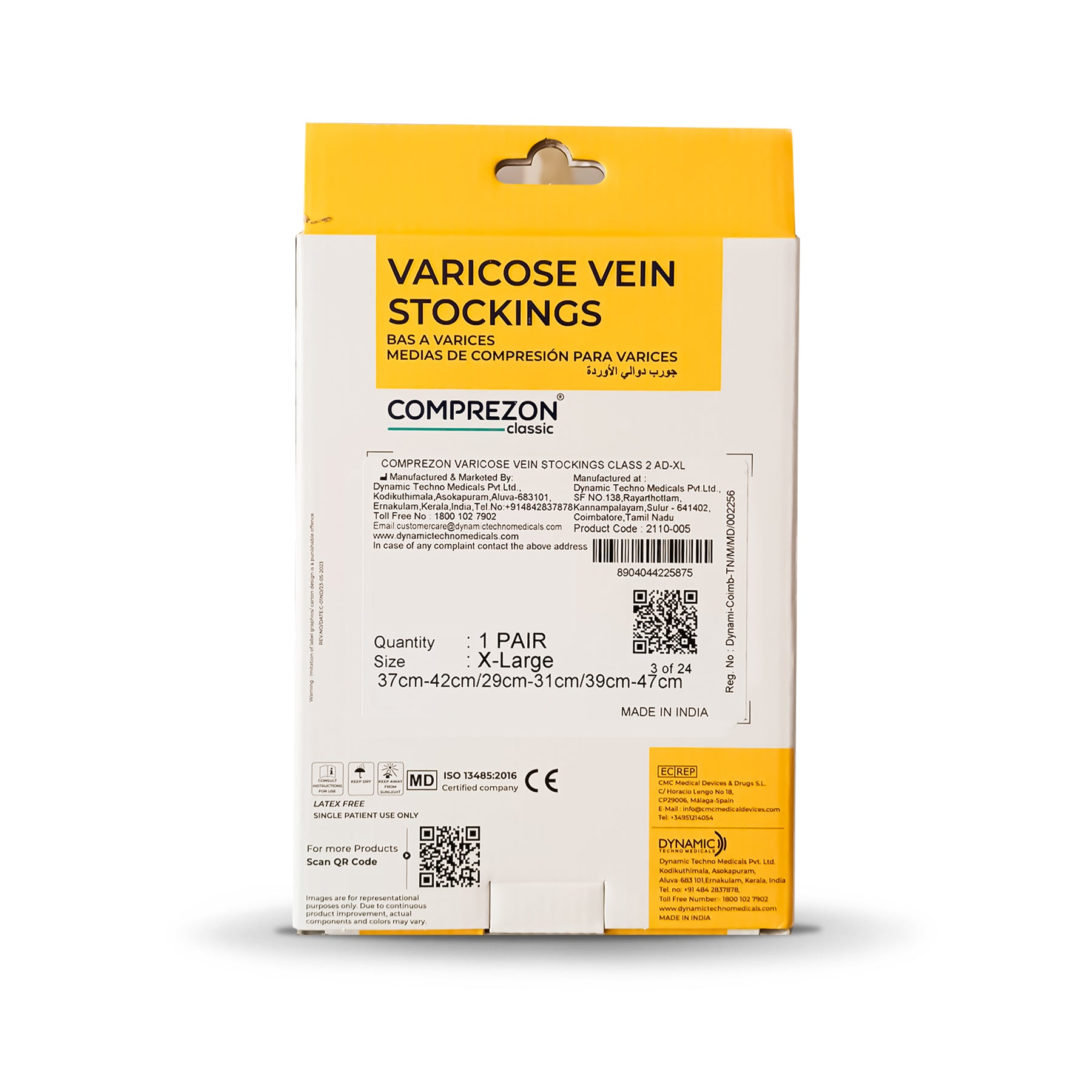 MEDDINA [Class 2 - AD] Comprezon Varicose Vein Stockings (Below Knee)