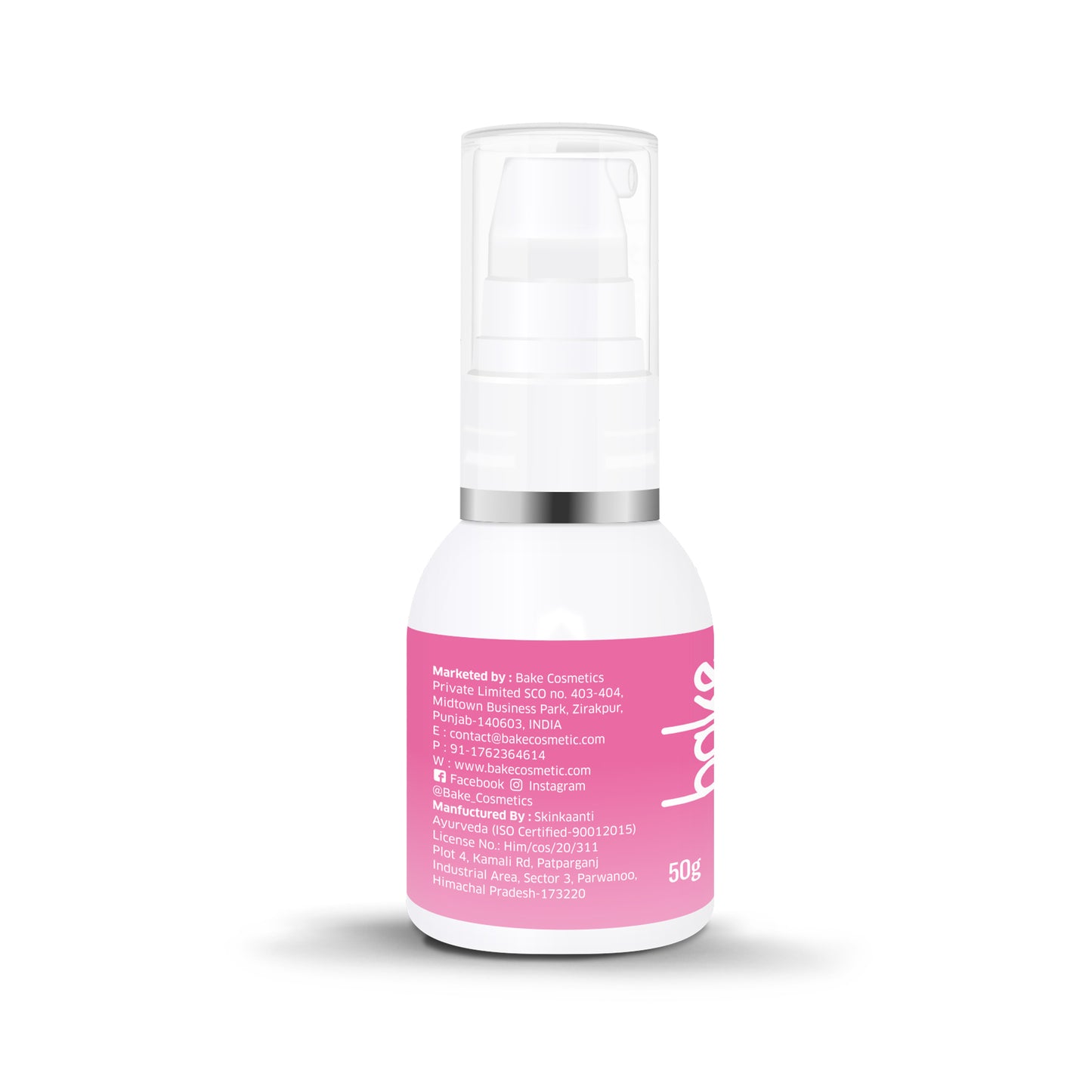 Bake 5% Multi Peptide Ceramide Moisturizer For Oily, Pigmented & Combination Skin, 50gm