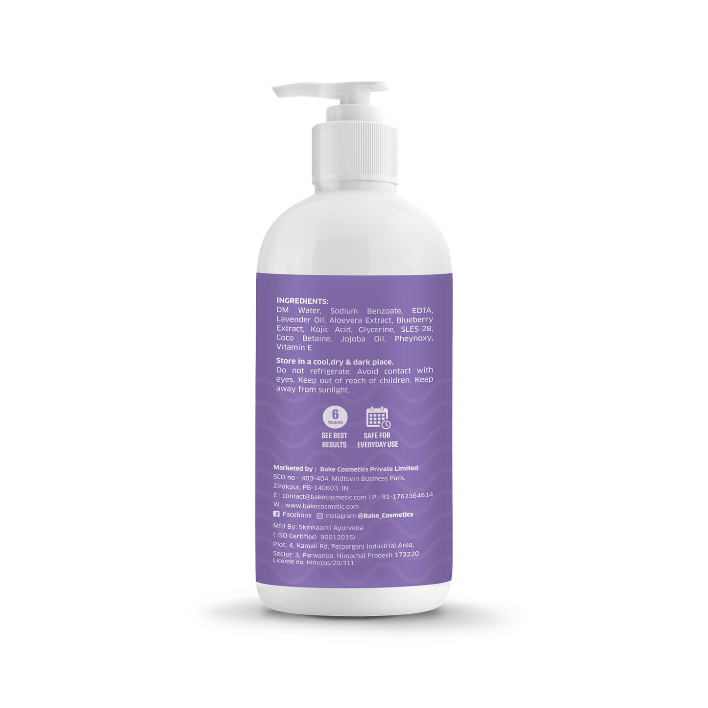 Bake 2% Kojic Acid Body Wash for Pigmentation & Tanned Skin, 250ml