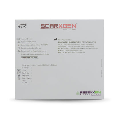 Scarxgen Silicone Gel Sheet 10CmX10Cm (Box Of 2 Units)