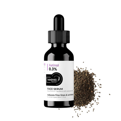 Vandyke 0.3% Retinol Serum For Anti Ageing with Q10 To Reduce Fine Lines & Wrinkles, 30ml