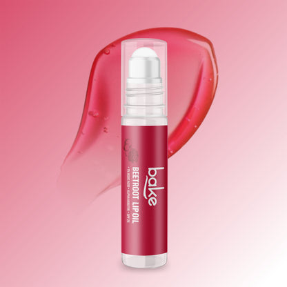 Bake 1% Kojic Acid Beetroot Tinted Lip Balm Oil with SPF 25 & Alpha Arbutin for Pigmented, Dark & Dry Lips, 15gm