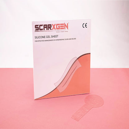 Scarxgen 硅胶片 16.4CmX7.2Cm（乳腺固定术）