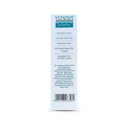 Venusia CeraPlus Intensive Skin Repair and Hydrating Cream for Dry & Very Dry Skin, 100gm