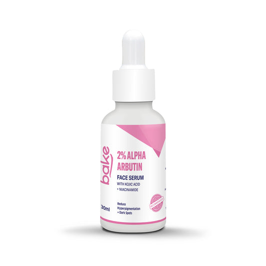 Bake 2% Alpha Arbutin Face Serum with Kojic Acid & Niacinamide for Pigmentation & Tan Removal, 30ml