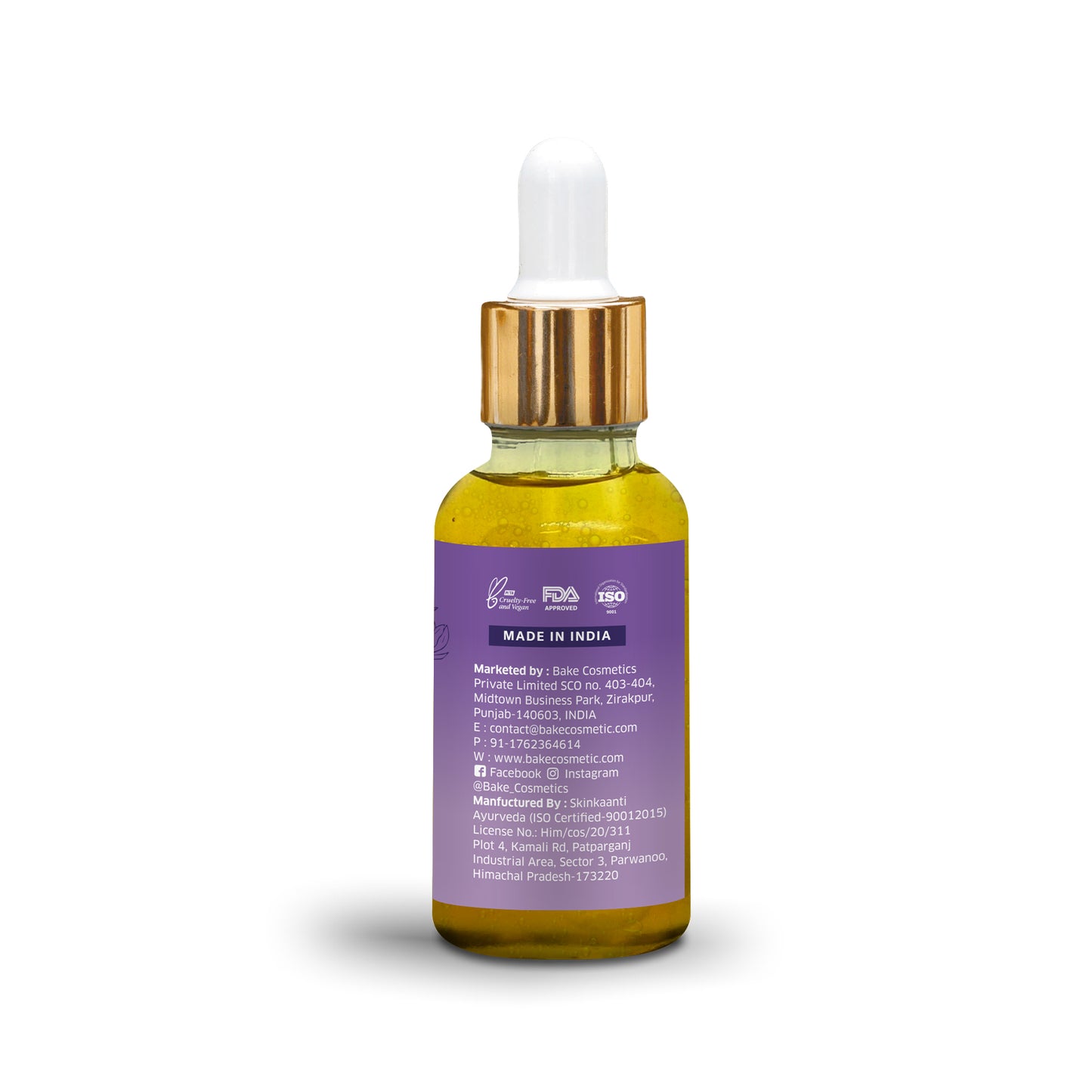 Bake Kumkumadi Face Oil | Brightens skin, Moisturises & Nourishes Skin, 30ml