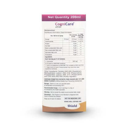 Cognicare 糖浆，200ml