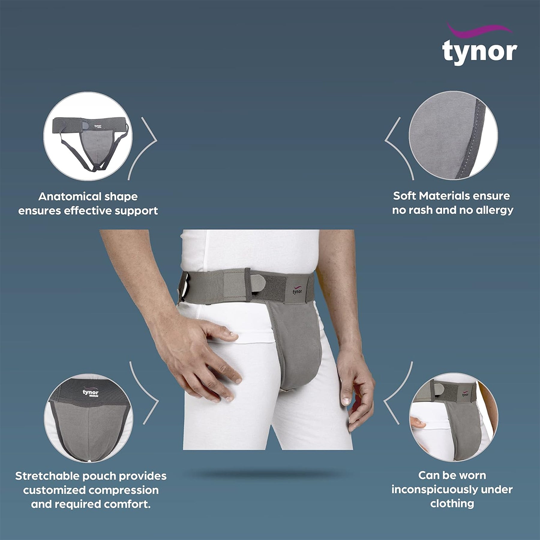 Tynor™ Unisex Clavicle Brace Posture Corrector Back Support Figure 8  Adjustable | eBay