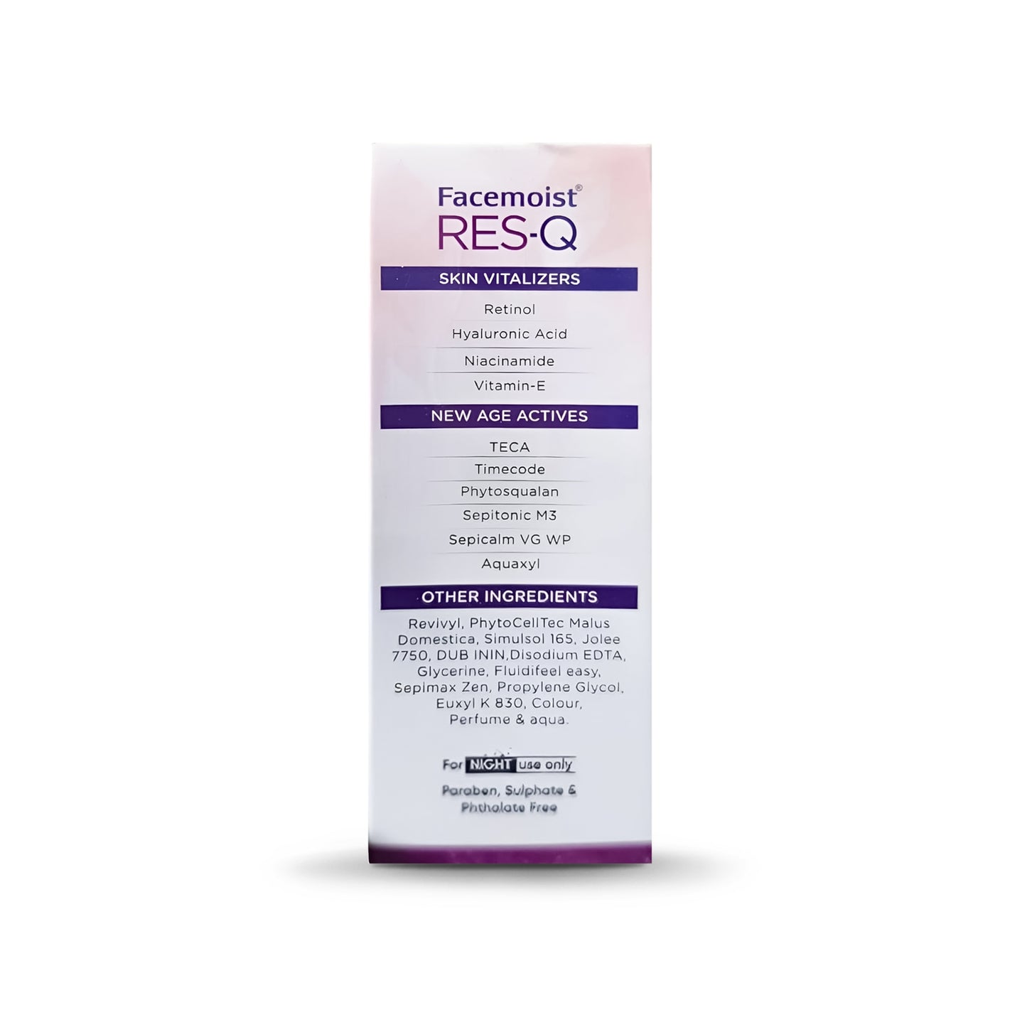 Facemoist Res-Q Night Serum, 30ml