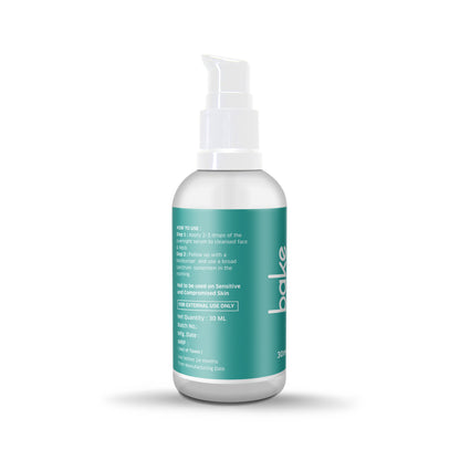 Bake 8% Glycolic Acid Peeling Serum With Lactic & Salicylic Acid For Dark Spots, 30ml