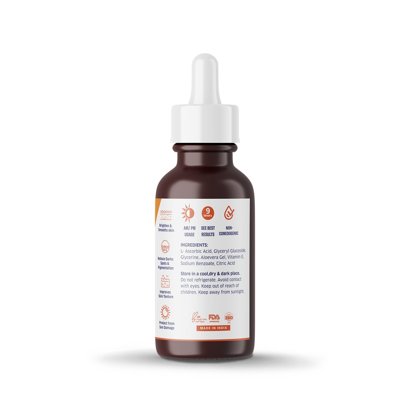 Bake 20% Vitamin C Face Serum for Glowing & Bright Skin, 50ml