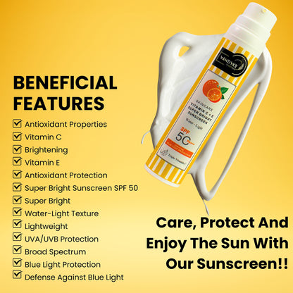 Vandyke Vitamin C + E Super Bright Sunscreen Spf 50+++, 50gm