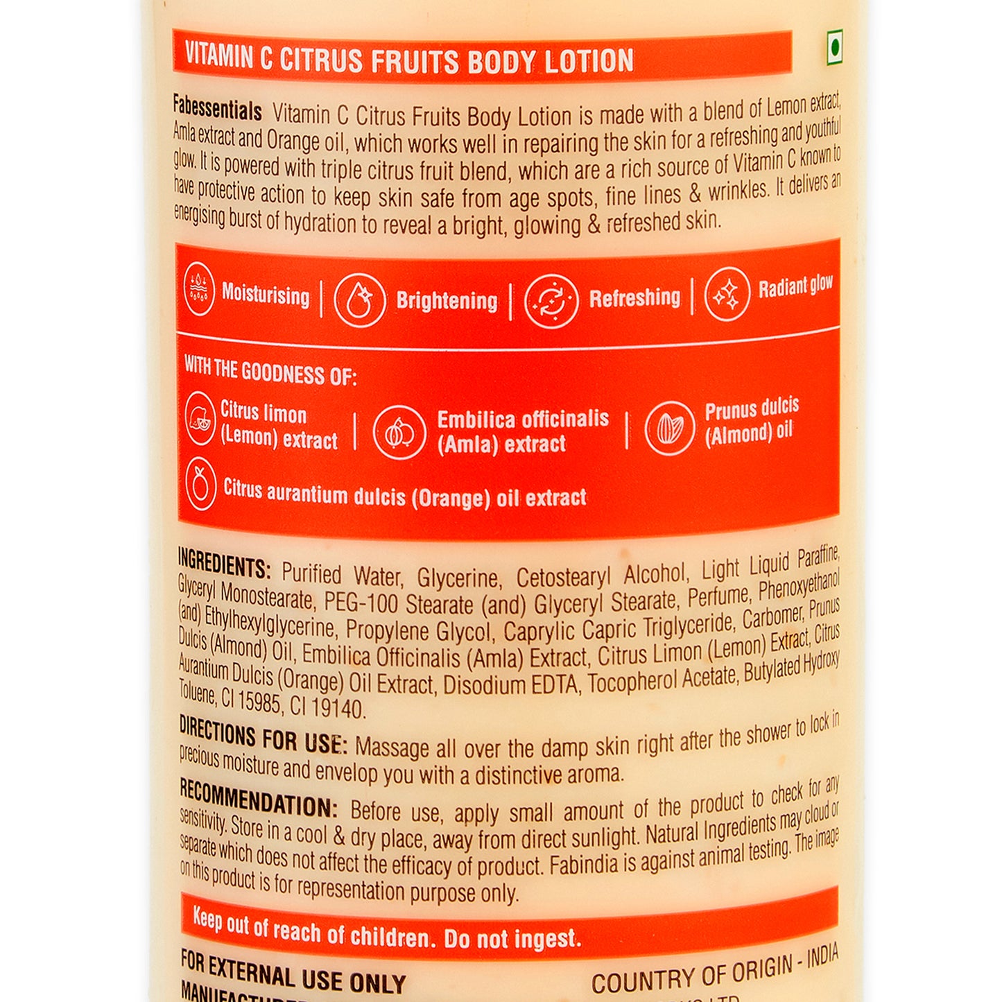 Fabessentials Vitamin C Citrus Fruits Body Lotion, 250ml