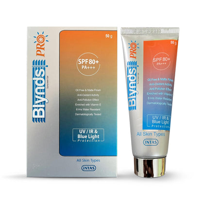 Blynds Pro SPF80+ PA+++ Sunscreen Gel - UV/IR & Blue Light Protection, 50gm