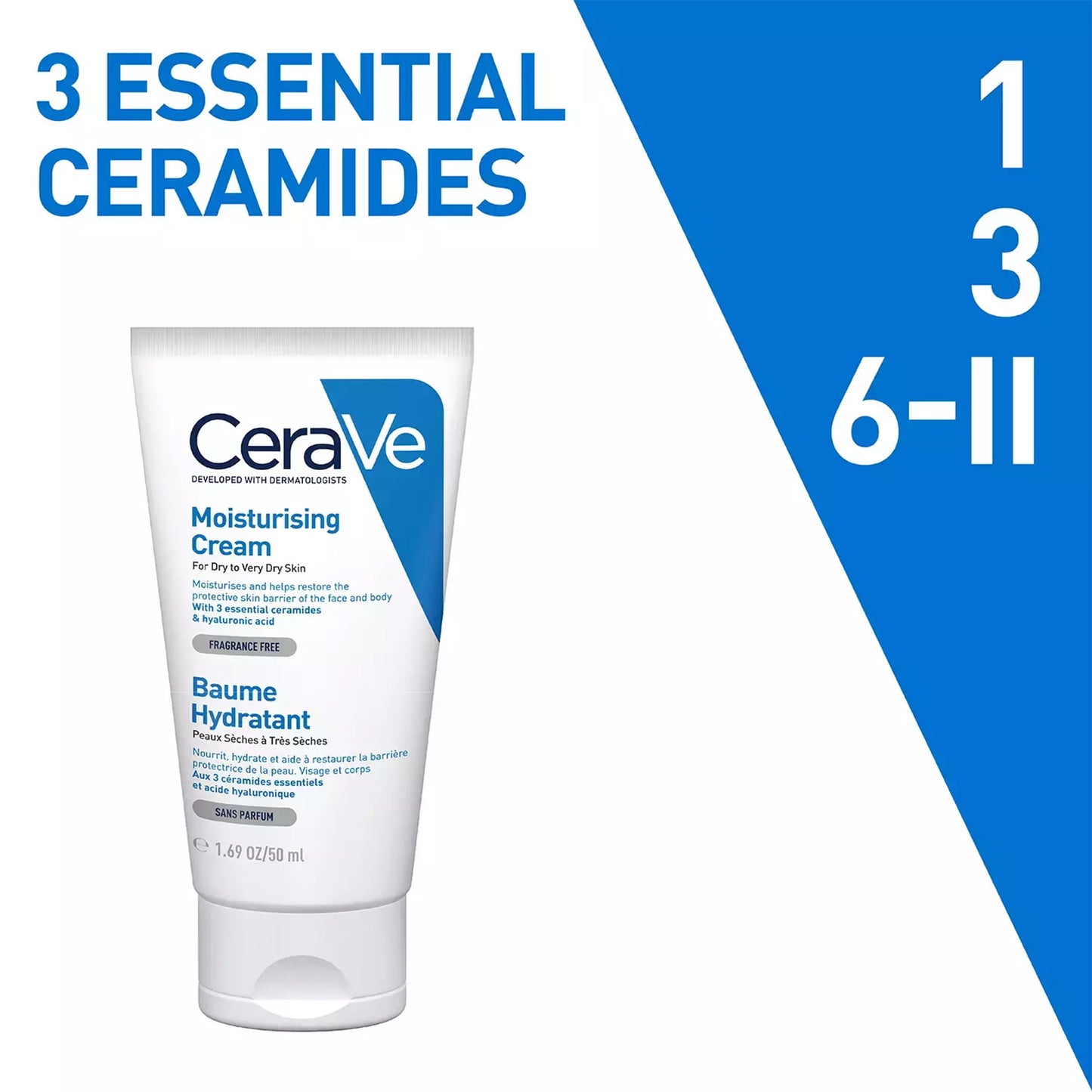 Cerave Moisturising Cream for Dry Skin, 50ml