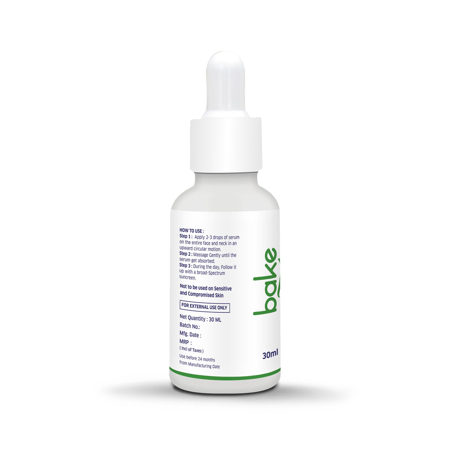 Bake 2% Salicylic Acid Face Serum for Active Acne, Blackheads & Whiteheads with Niacinamide, 30ml