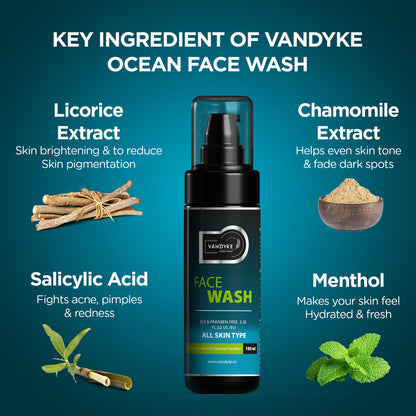 Vandyke Ocean Face Wash, 100ml