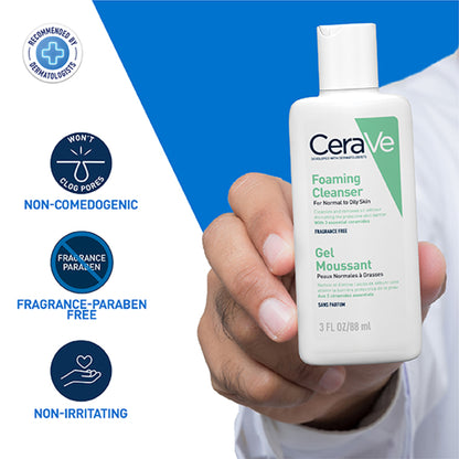 Cerave Foaming Cleanser for Dry Skin, 88ml