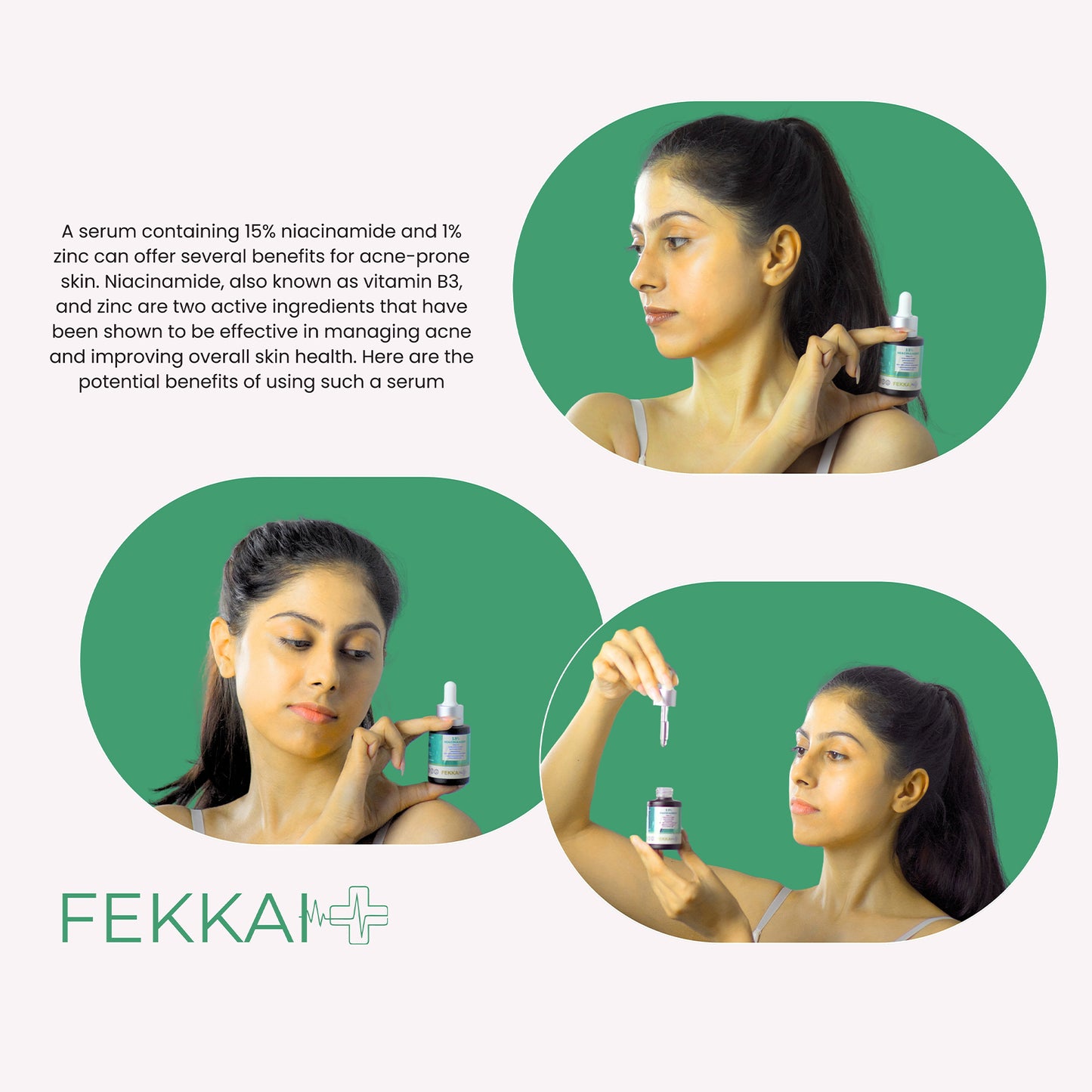 Fekkai 15% Niacinamide with 1% Zinc for Acne Prone Skin Face Serum, 30ml