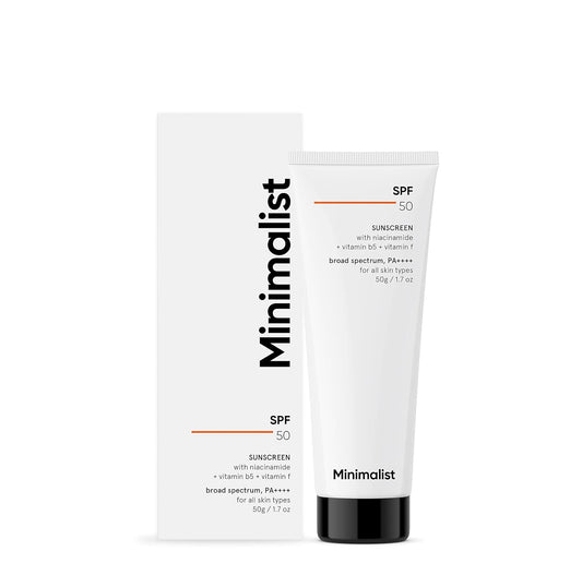 Minimalist Broad Spectrum SPF 50 PA++++ Sunscreen, 50gm