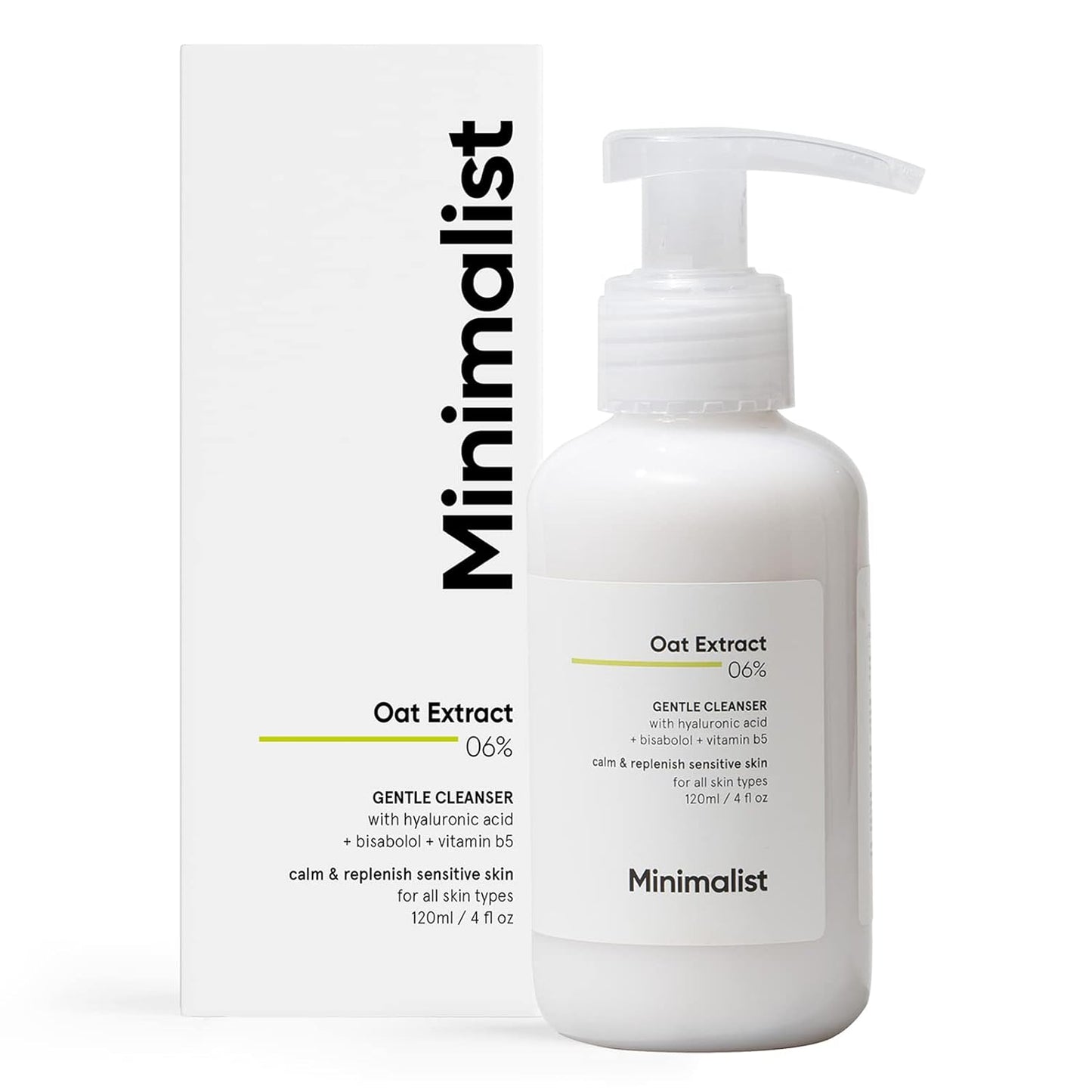 Minimalist Oat Extract 06% Gentle Cleanser, 120ml