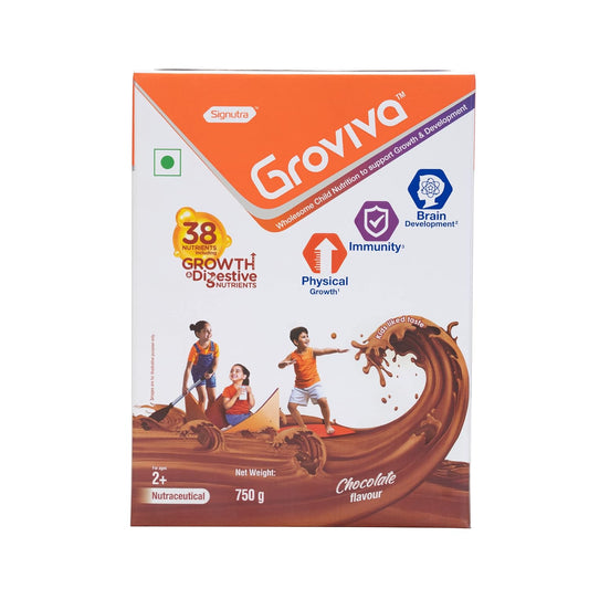 Groviva 儿童营养补充剂巧克力，750 克