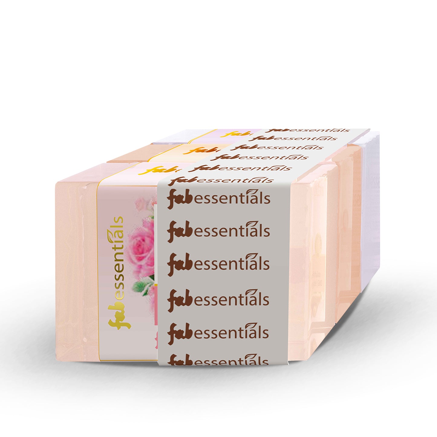 Fabessentials Assorted Glycerin Bathing Bars Pack of 3 - Rose, Sandalwood & Lavender, 3X100gm